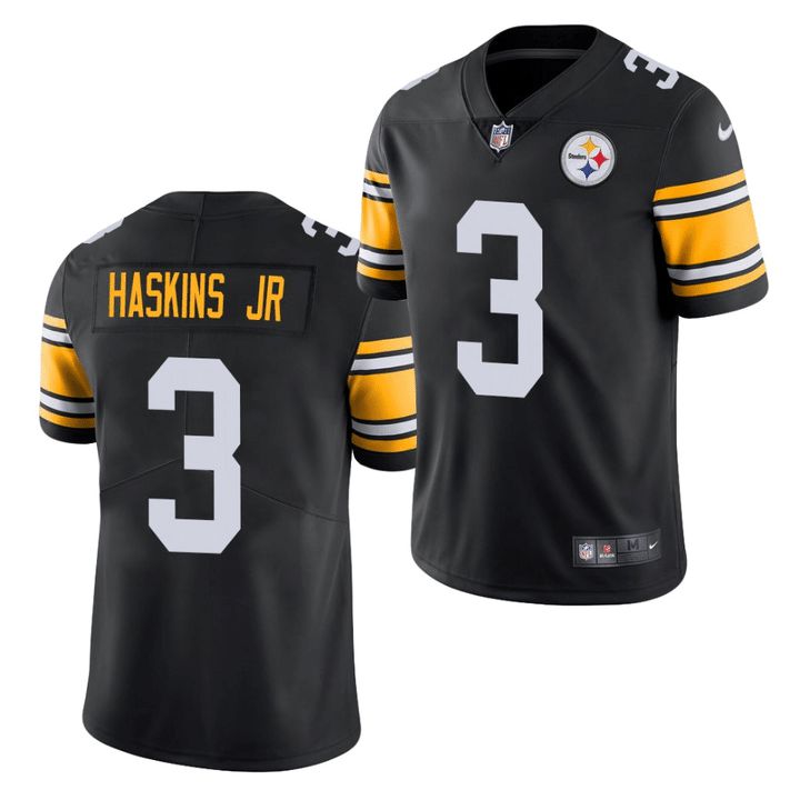 Men Pittsburgh Steelers 3 Dwayne Haskins jr Nike Black Vapor Limited NFL Jersey